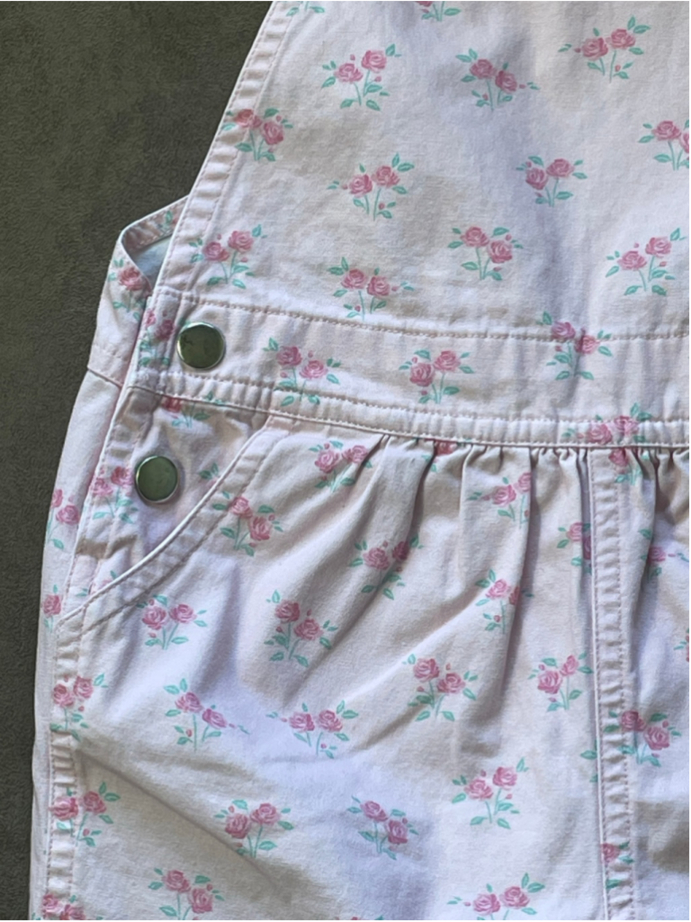 The Beaufort Bonnet Company Pink Floral Channing Choo Choo Shortalls Girls 5 - Picture 8 of 15